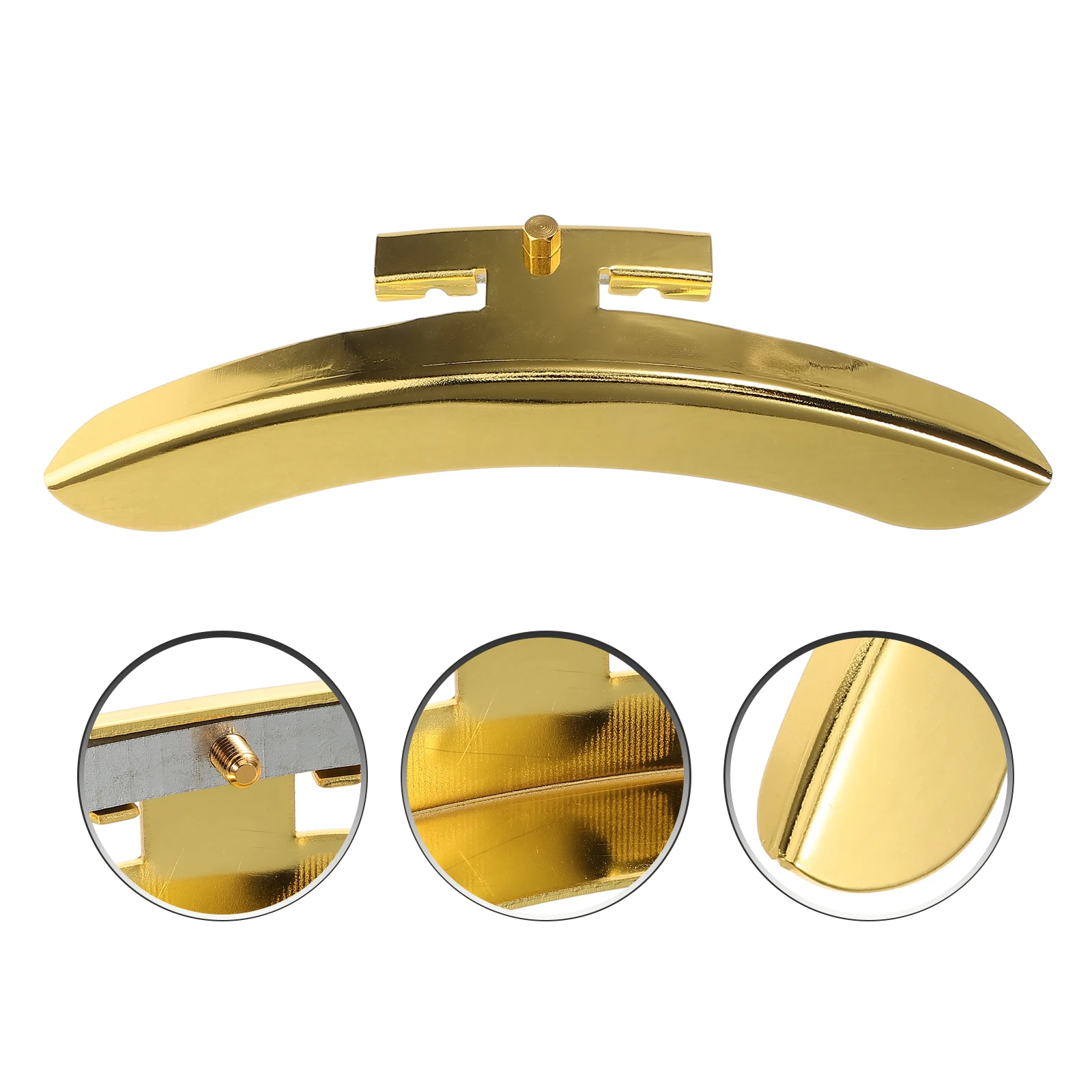 

Banjo Accessories Parts Metal Appendix Golden Armrest Single Leg Travel