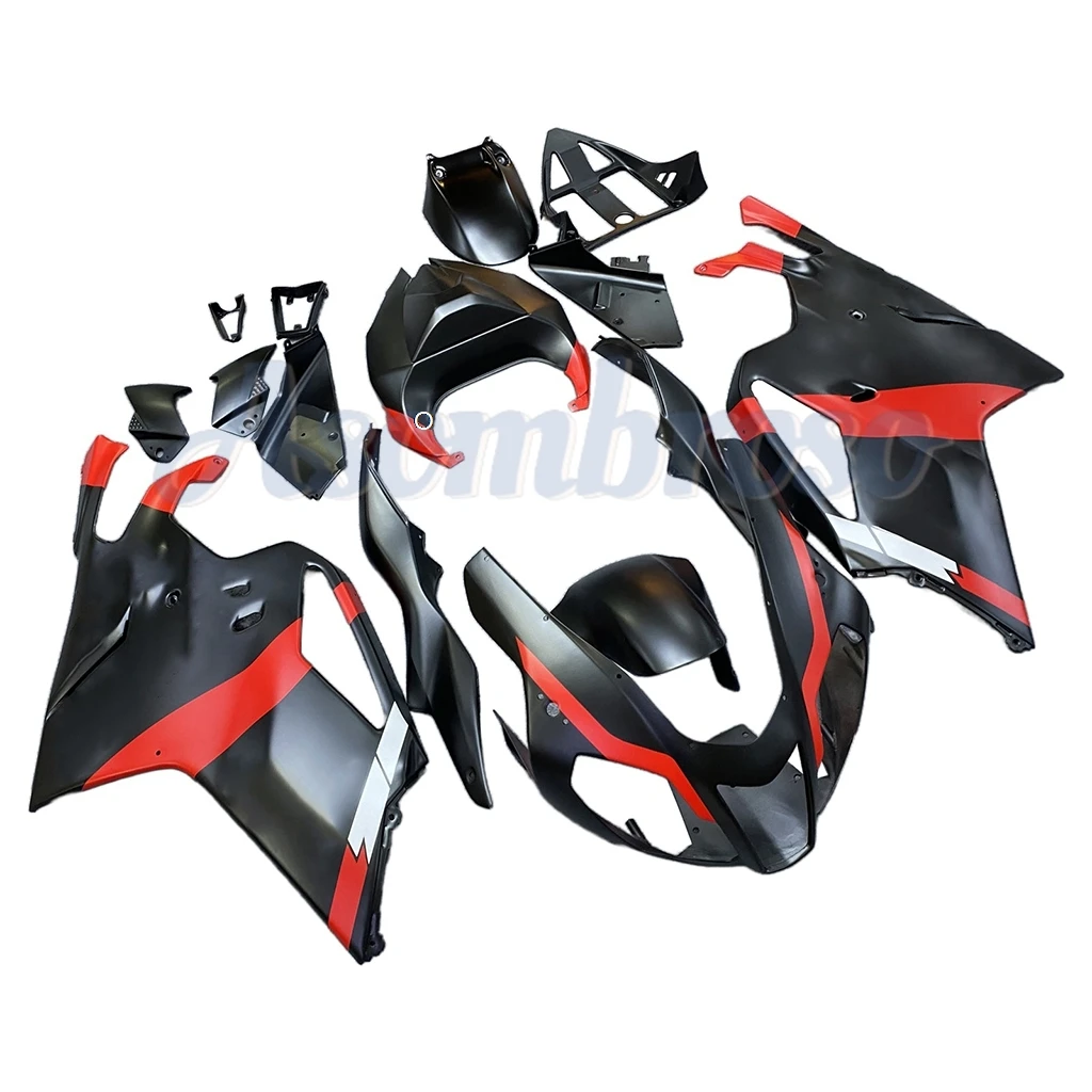 Matte Red Black Fairings Kit Fit for Aprilia RSV1000 RSV1000R 2000 2001 2002 2003 2004 2005 2006  Plastic Fairing