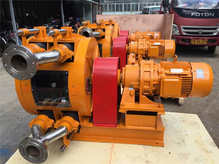 مضخة تمعجية منخفضة الضغط 5.5 كيلو وات مضخة خرطوم مطاطية مقاومة للاهتراء لبناء الخرسانة طاقة 10 حصان #5