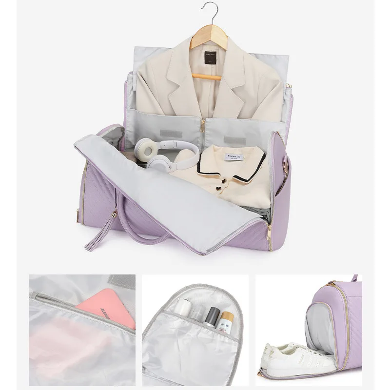 

Дорожная сумка для одежды, большая вместительная складная деловая дорожная сумка, модная многофункциональная кожаная деловая дорожная сумка для хранения ita