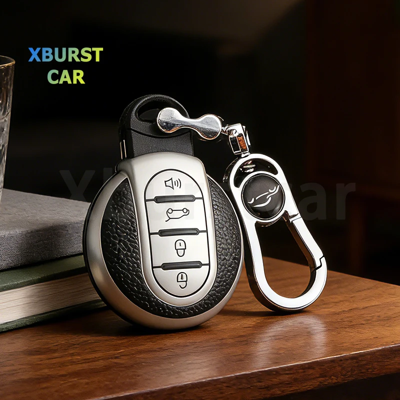 Shell Fob Car Key Case Cover For BMW Mini COOPERS S Roadster ONE JCW F56 F55 F54 F57 F60 R55 R56 R57 R58 R59 R60 TPU Leather