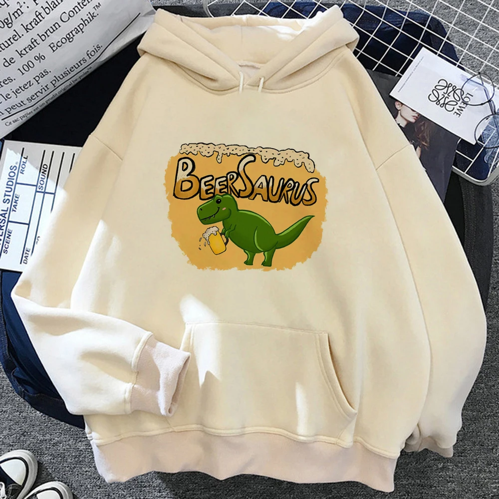 

Dinosaur Beer hoodies women sweat y2k streetwear funny harajuku clothing clothes female 90s tracksuit