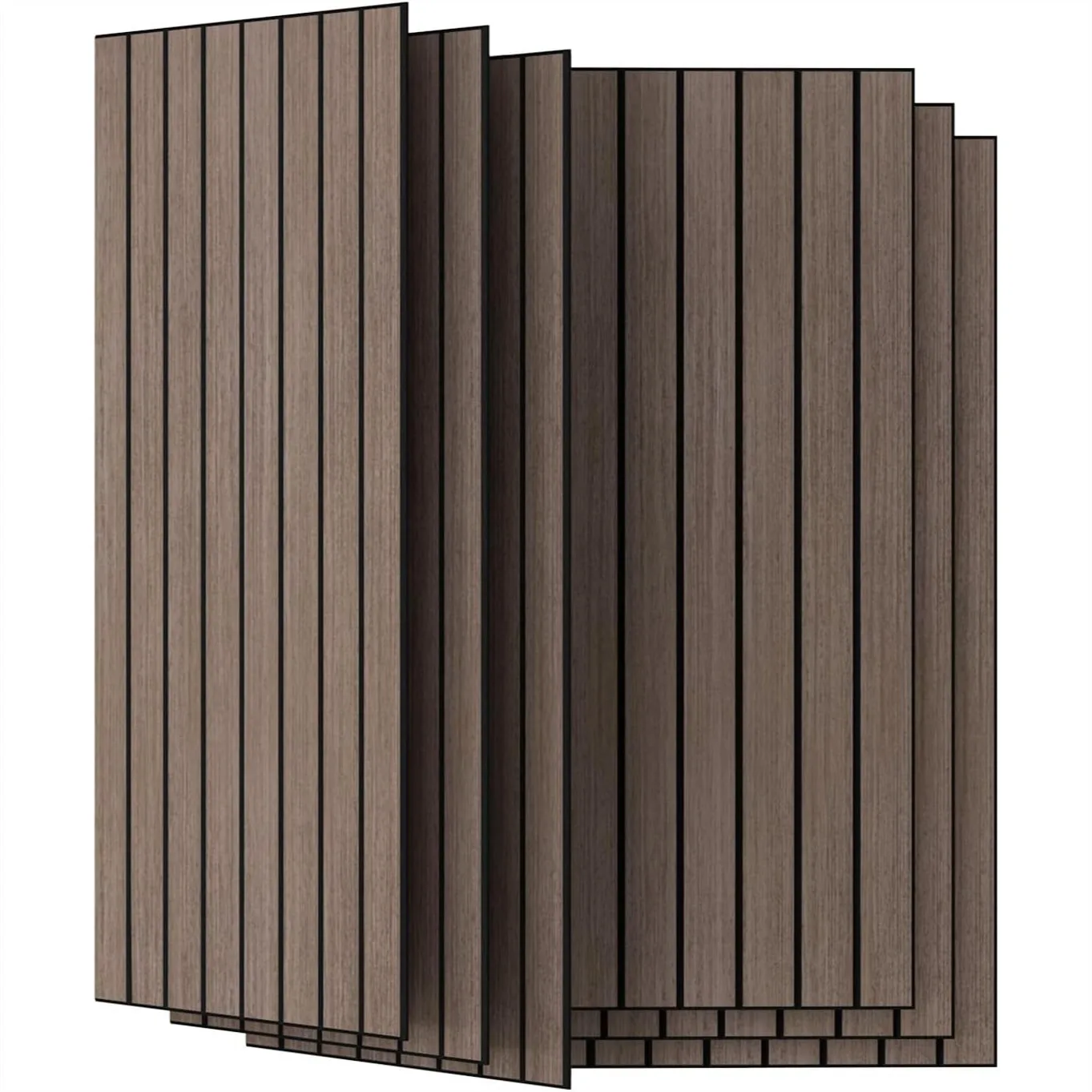 

Acoustic Panels 6 Pack 47.2x23.6 Inches Sound Absorbing Wall Panels for Home Theater Studio Office, Wood Grain