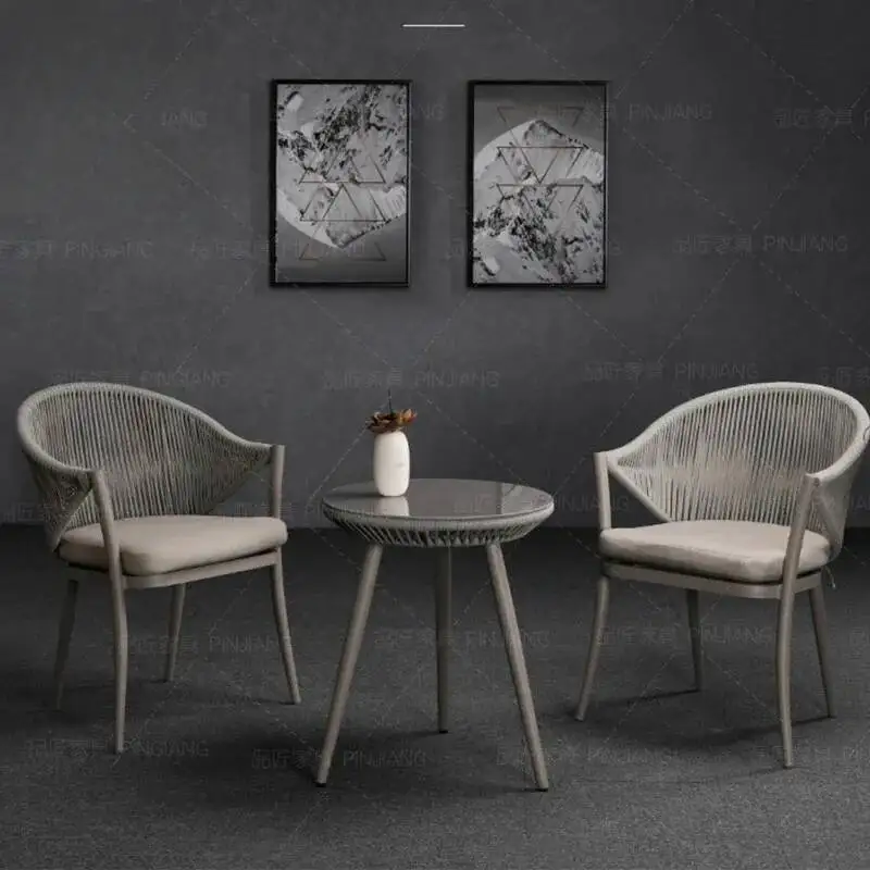 

Set Retro Furniture Natural Garden Balcony Cushions Lounge Outside Garden Furniture Set Design Yard Meble Ogrodowe Decorations