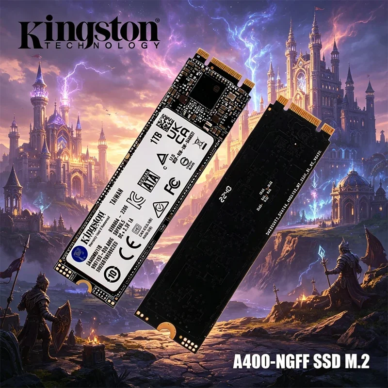

Kingston A400-NGFF SSD M.2 2280 Internal Solid State Drives 2TB 1TB 480G 240G 120G M.2 SSDs SATA Hard Disk for Laptop Desktop PC