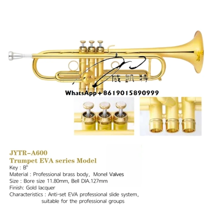 

Trumpet Brass Western Instruments Trumpet Hot Selling Model Various Styles Available