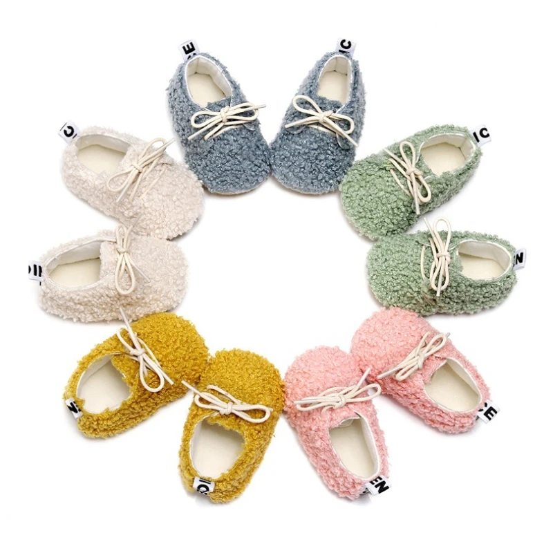 Fashion Baby Shoes 2025winter New Kids Boots Simple Versatile Girls' Cotton Shoes Soft Sole Anti Slip Baby First Walkers Zapatos