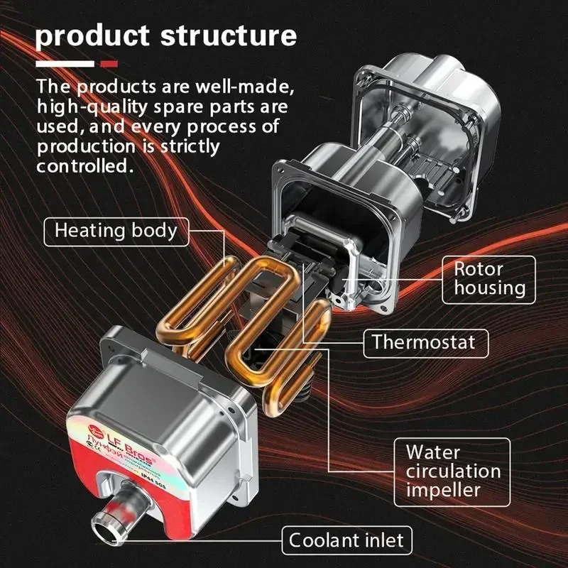 Car Engine Heater Diesel Auto Engine Antifreeze Preheater 3000W 220V Truck Coolant Heater Parking Heater Car Heating Accessories