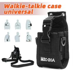 Saco de armazenamento Walkie Talkie Estojo de nylon, Capa protetora de interfone para Baofeng UV5R, UV82, BF888S Ham Radio Acessórios