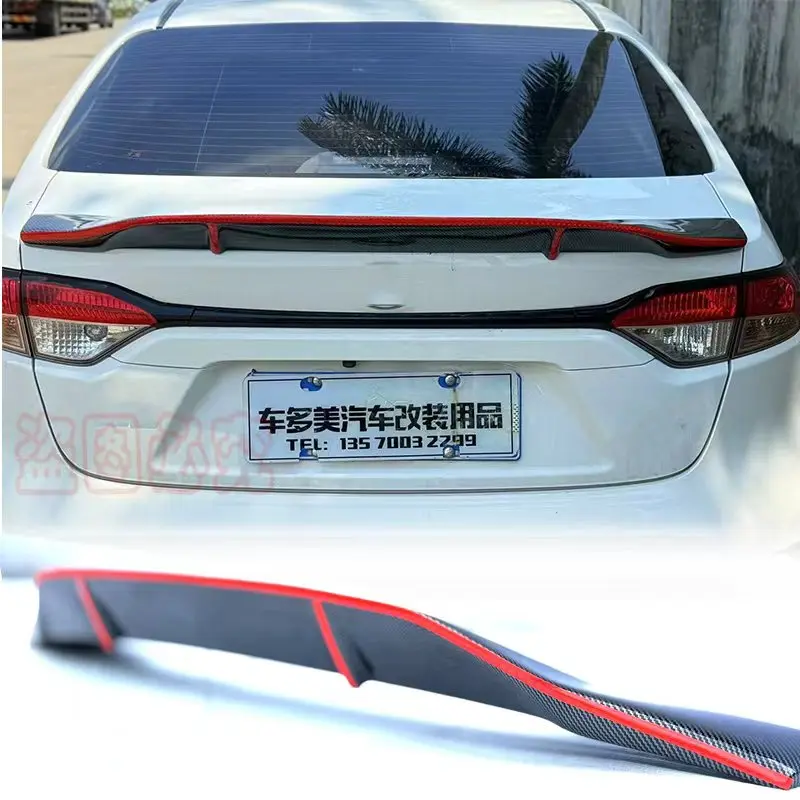 

Для Toyota Corolla LEVIN 2019 2020 2021, задняя крышка багажника, спойлер багажника, регулировка крыла, внешние аксессуары, материал ABS, стиль R