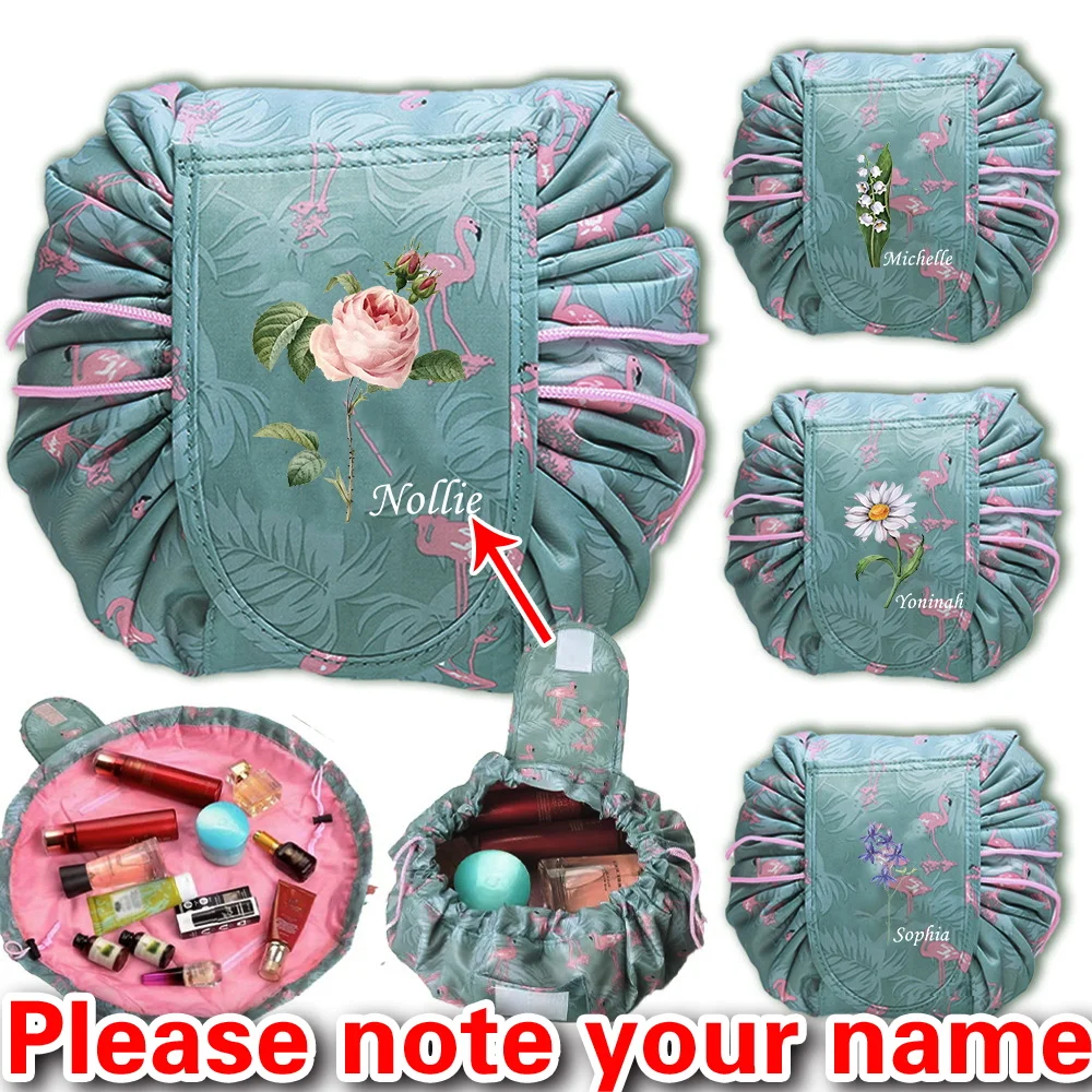 أدوات ماكياج جديدة لتخزين حقيبة مستحضرات التجميل الرباط الإناث المحمولة حقيبة كسول الموضة السفر سعة كبيرة.