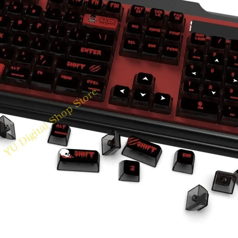 

96BA Height Keycap Cartoon Love Knights Keycaps for 116 Keyboards Smooth and Comfortable Typing