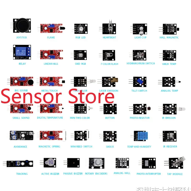 5PCS Sensor Kit   Contains 37 s To Send Data.