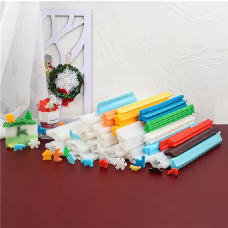 3D Cute Animals Silicone Long 32cm Tube Soap Mold Diverse Shaped Donkey/Elk/Rabbit/Duck/Shark/Wolf Xmas Mold Handmade Soap Tools