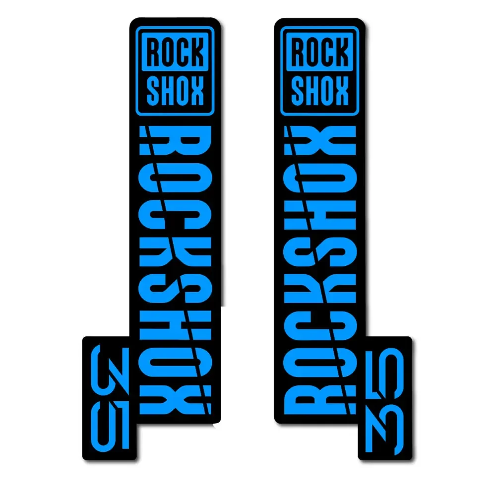 2PCS Multicolor Bike Fork Vinyl Stickers Waterproof Decals for Mountain Bike Front Fork Exterior Decor Accessories