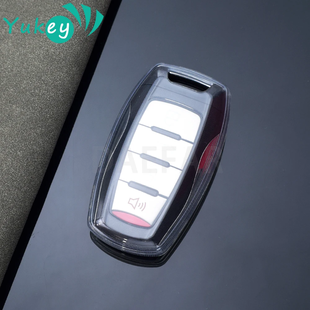 TPU Car Key Case Cover for Haval Jolion Dargo Great Wall GWM M6 2021 2022 2023 2024 433MHz 4A Chip Smart Entry Key