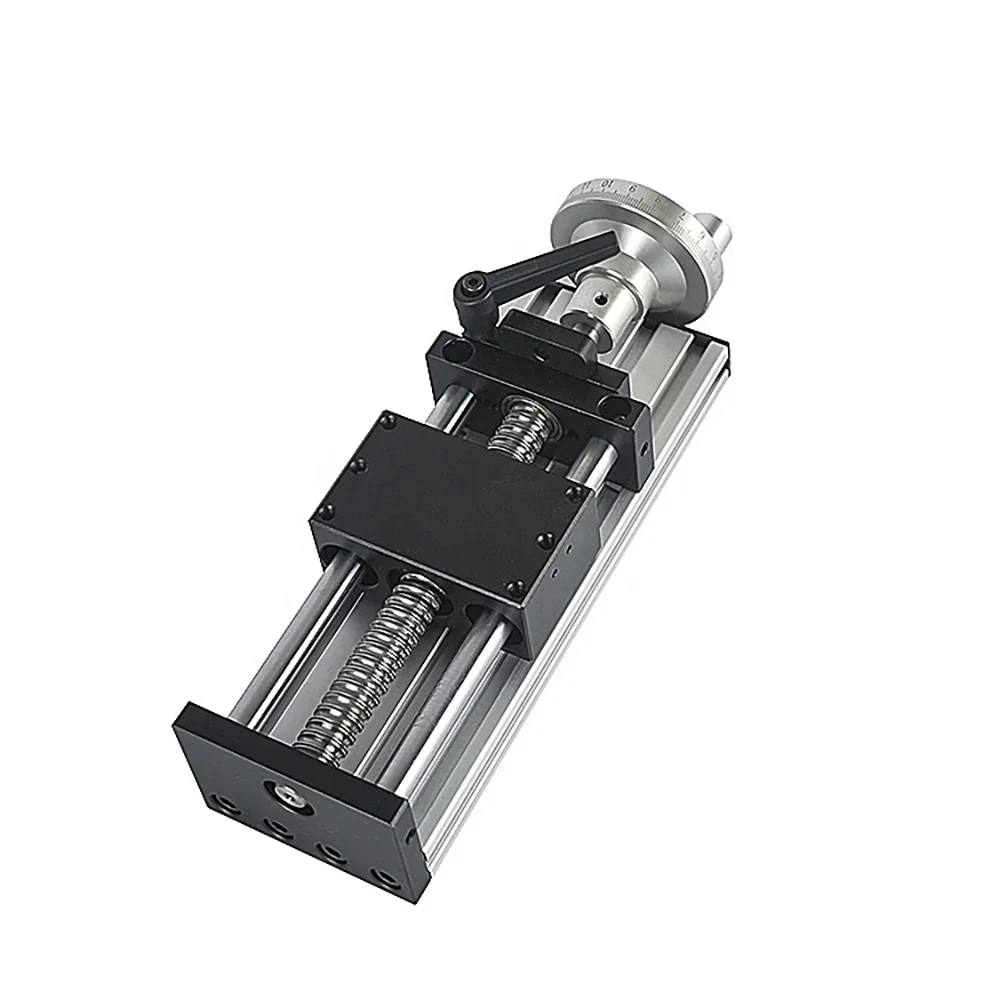 Stroke 300mm YT002 Linear Module Ball Screw Table Slides Optical Linear Sliding Table With Handwheel