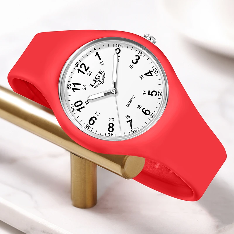 

Модные повседневные кварцевые наручные часы LIGE 2026: Простые мужские и женские водонепроницаемые светящиеся силиконовые часы. Подарки для женщин. Reloj.