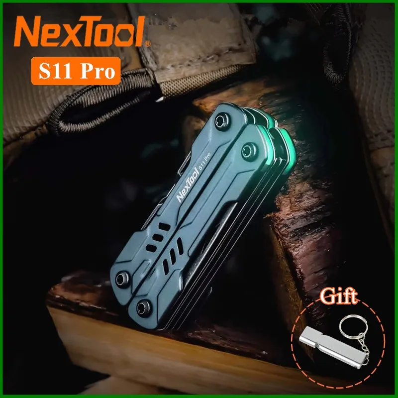 

NexTool S11 Pro Mini Sailor Pliers 12-In-1 Multi Tool Pocket Knife Folding Tools Wire Cutters EDC Card Pin Screwdriver Scissors