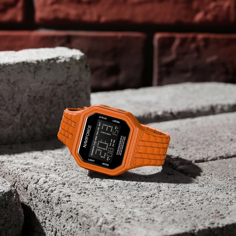 네비포스 7116 패션 남성 전자 시계 캘린더 50m 방수 스포츠 캐주얼 LCD 디지털 시계 남성용 reloj hombre