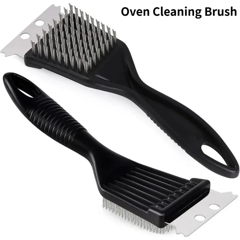 8Inch Grill Brush Stainless Steel Wire Extra Strong Cleaning Brush Heavy Duty Grill Brush Cleaner for Outdoor Home Cooking Tools