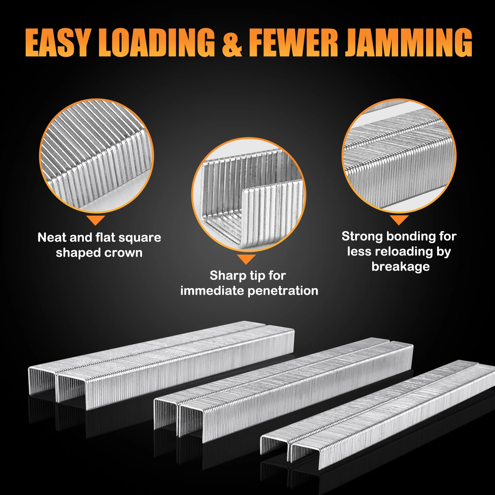 7106 7110 71 Series Upholstery Staples 22GA 9mm Crown 6/10mm Galvanized U Nails Sofa Fabric Furniture Air Stapler Refills