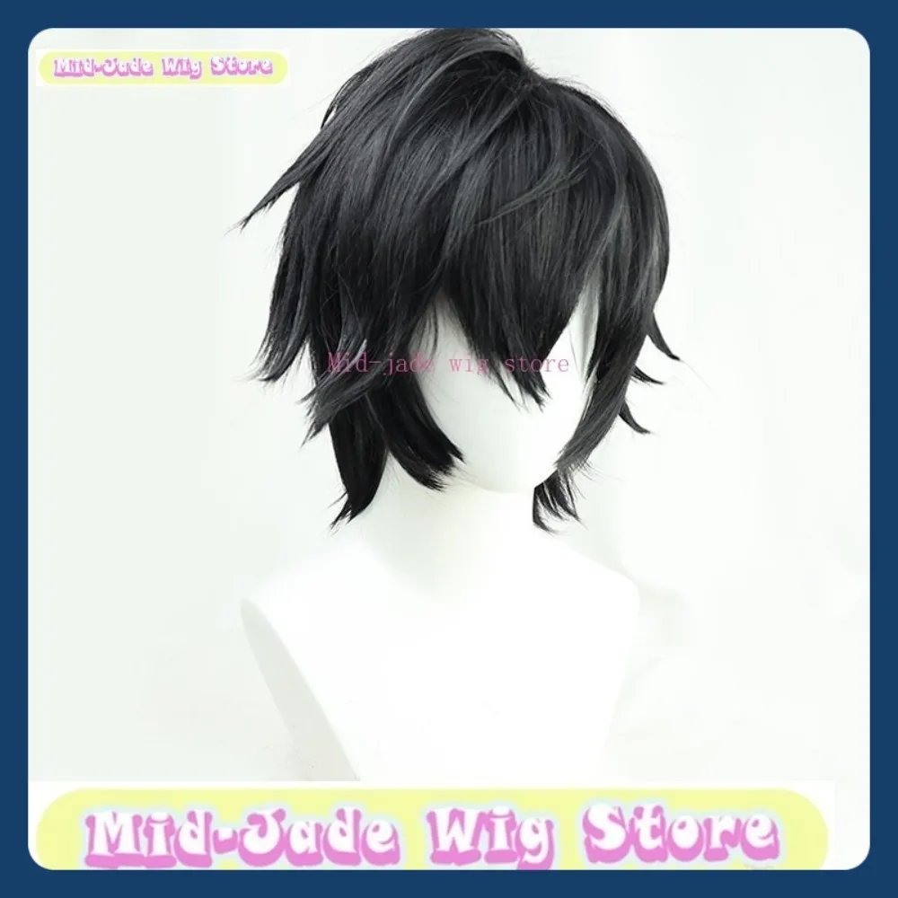 Mid-jade Wig Store NIJISANJI Axia Krone 코스프레 가발 할로윈 코스프레는 애니메이션 캐릭터 의상과 소품을 복원합니다.