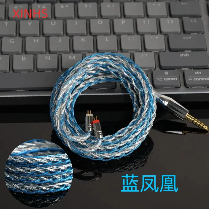 

XINHS S30 8-core alloy copper silver plated hybrid earphones HIFI upgrade line