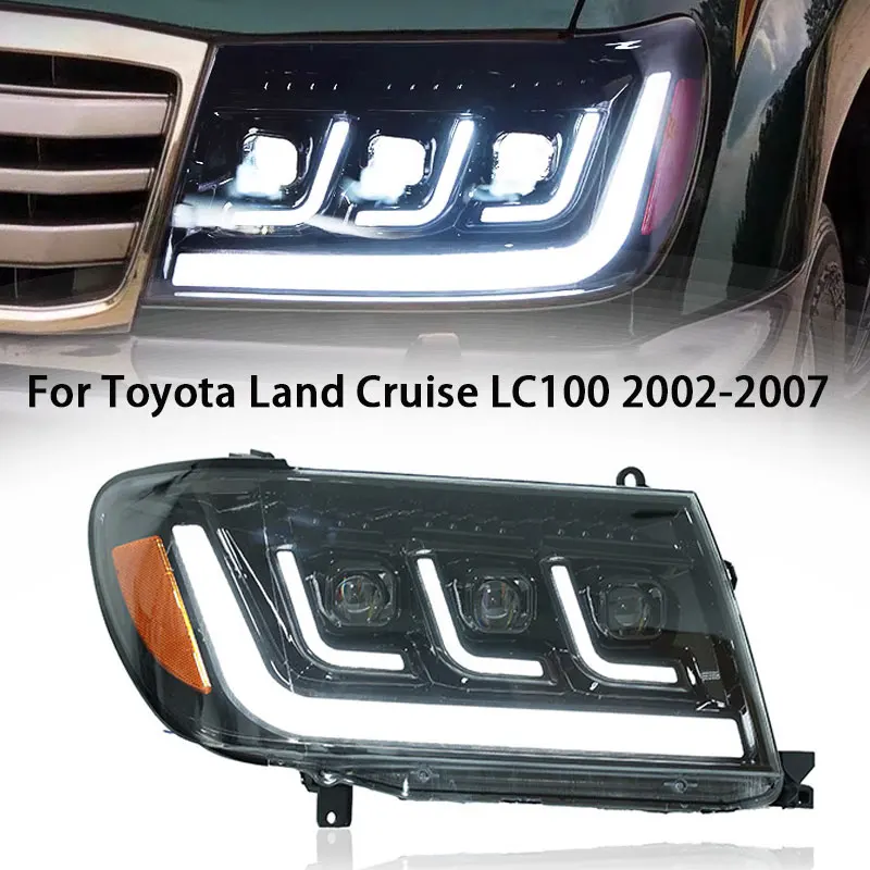 

Auto Headlight For Toyota 1998-2007 Land Cruiser LC100 FJ100 4700 Front Light DRL Head Lamp LED Dynamic Daylight Car Accessories