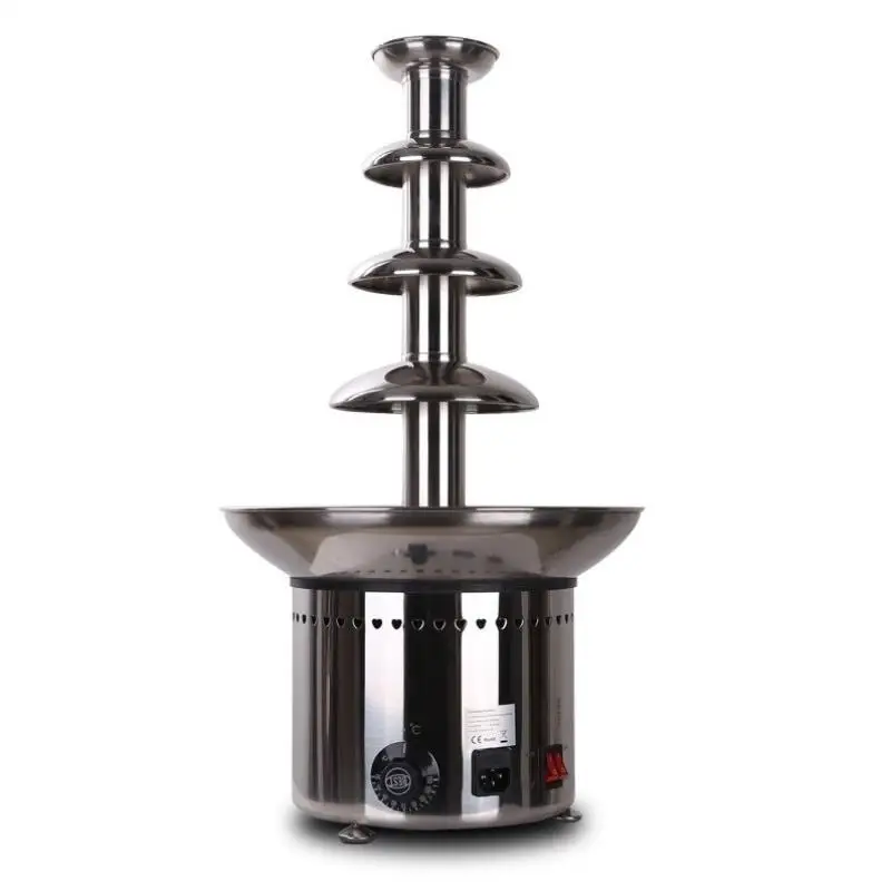 

Chocolate Fountain Machine Commercial Stainless Steel Chocola Fountain Melting Machine Four Layers Qiao