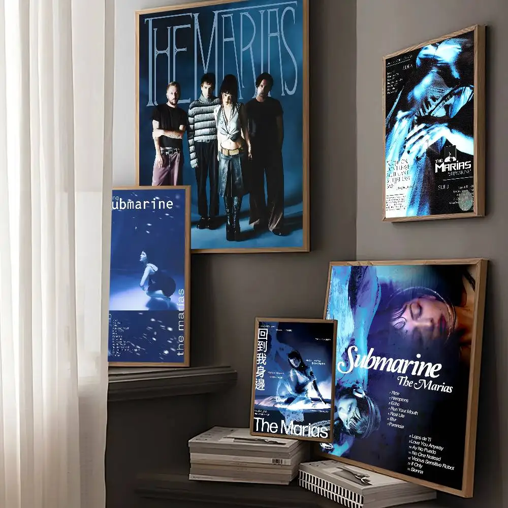 The Marias New The M-Marias Cinema Classic Movie Posters Waterproof Paper Sticker Coffee House Bar Decor Art Wall Stickers