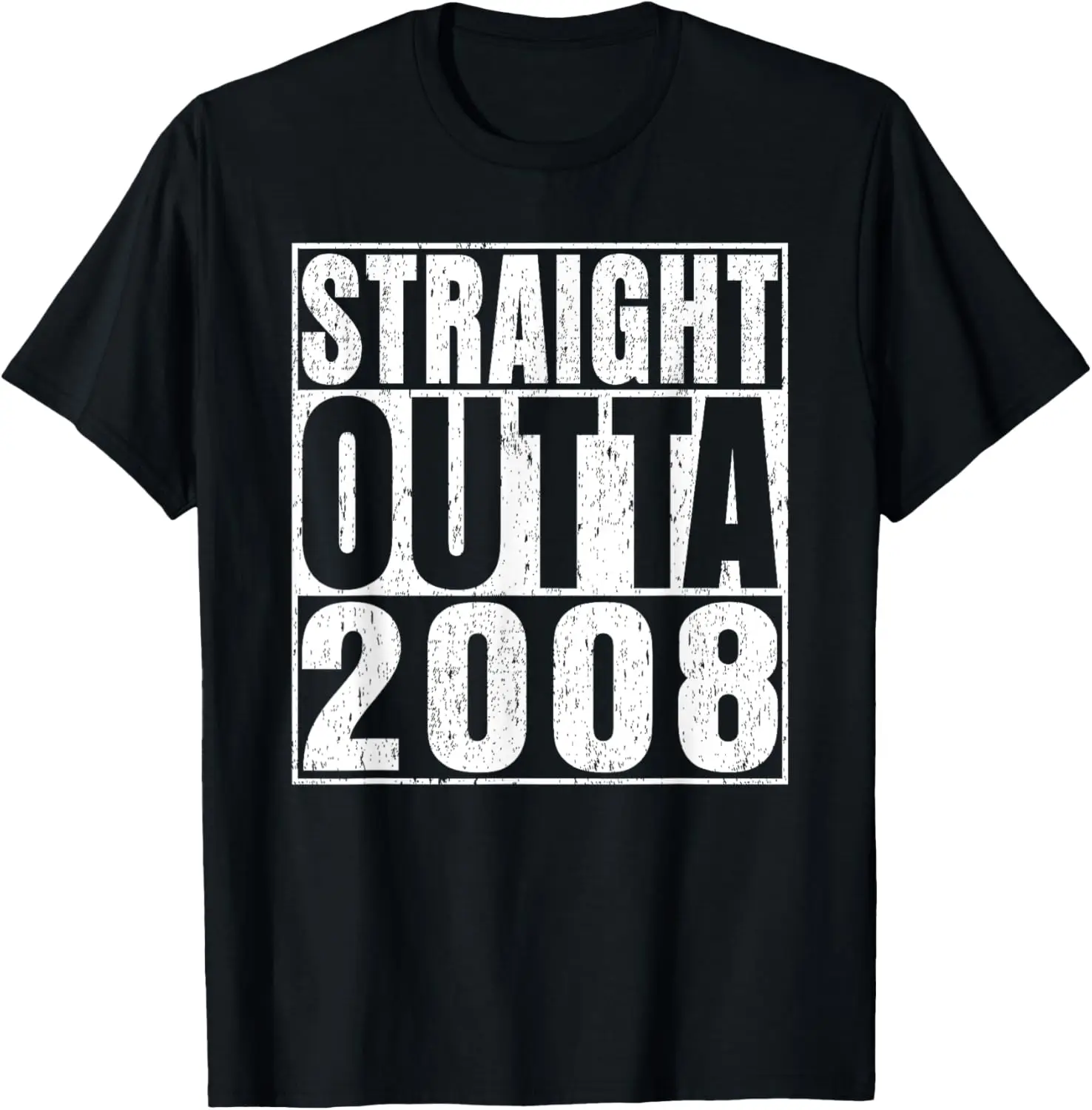 

Винтажная футболка Straight Outta 2008 года, подарки на 17-летие