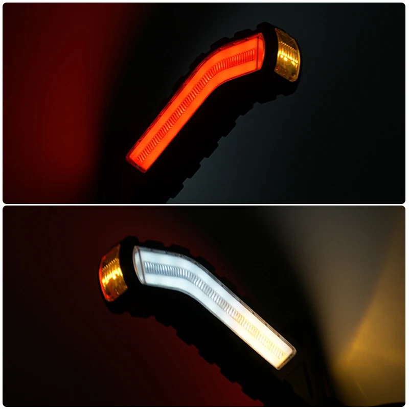 2PCS 12V 24V LED Side Marker Lights Warning Tail Light Auto Car External Lights Trailer Truck Lorry Yellow Orange White Red