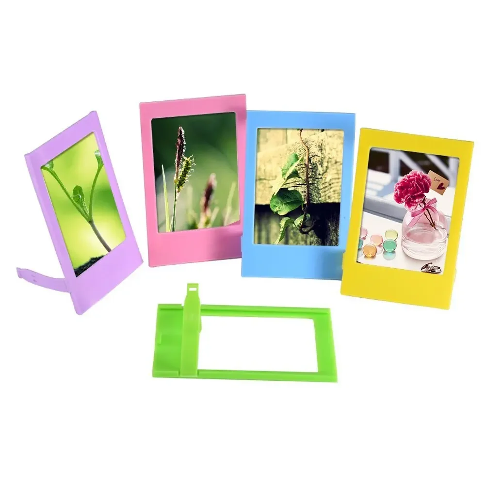 5pcs/set Colorful Fujifilm Instax Mini 8 7s 25 50 90 Instant Camera Photographic Home Decor 3 inch Unbreakable Desk Photo Frame