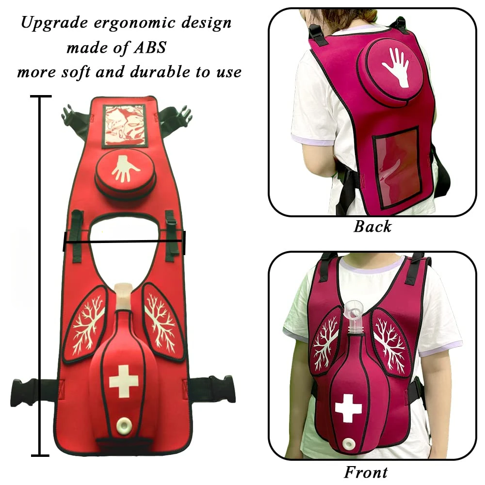 

Vest Heimlik Practice Training Adult Model for Nurse Student First Aid Teaching Accessories Anti Choking Obstruction Trainer