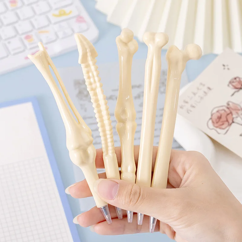 

5Pcs Writing Supplies Bone Shape Ballpoint Pens New Creative Gift Home Decoration School Supply