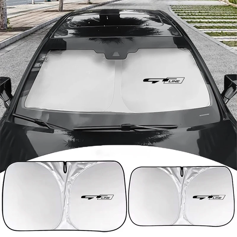 Car Windshield SunShade Cover Tools For Kia GT Line Morning Picanto Rio Stonic Sportage Ceed Optima Forte 5 3 4 K7 K5 K8 K3 Ray