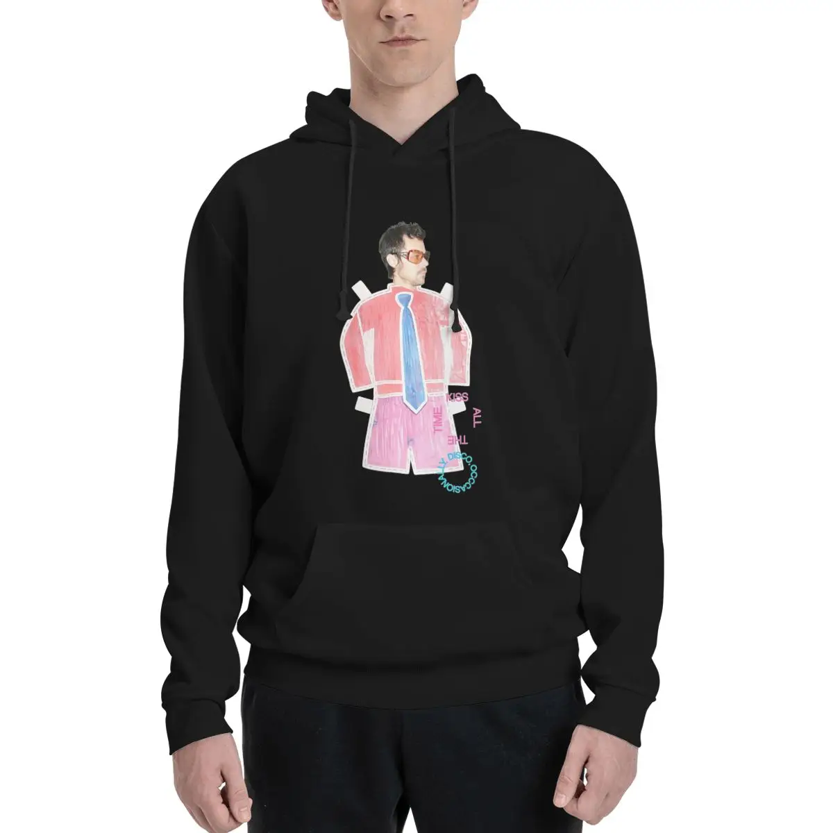 

Мужская толстовка оверсайз Harajuku Aperture с принтом Harry Styles Kiss All The Time Disco Occasionally, осенний пуловер