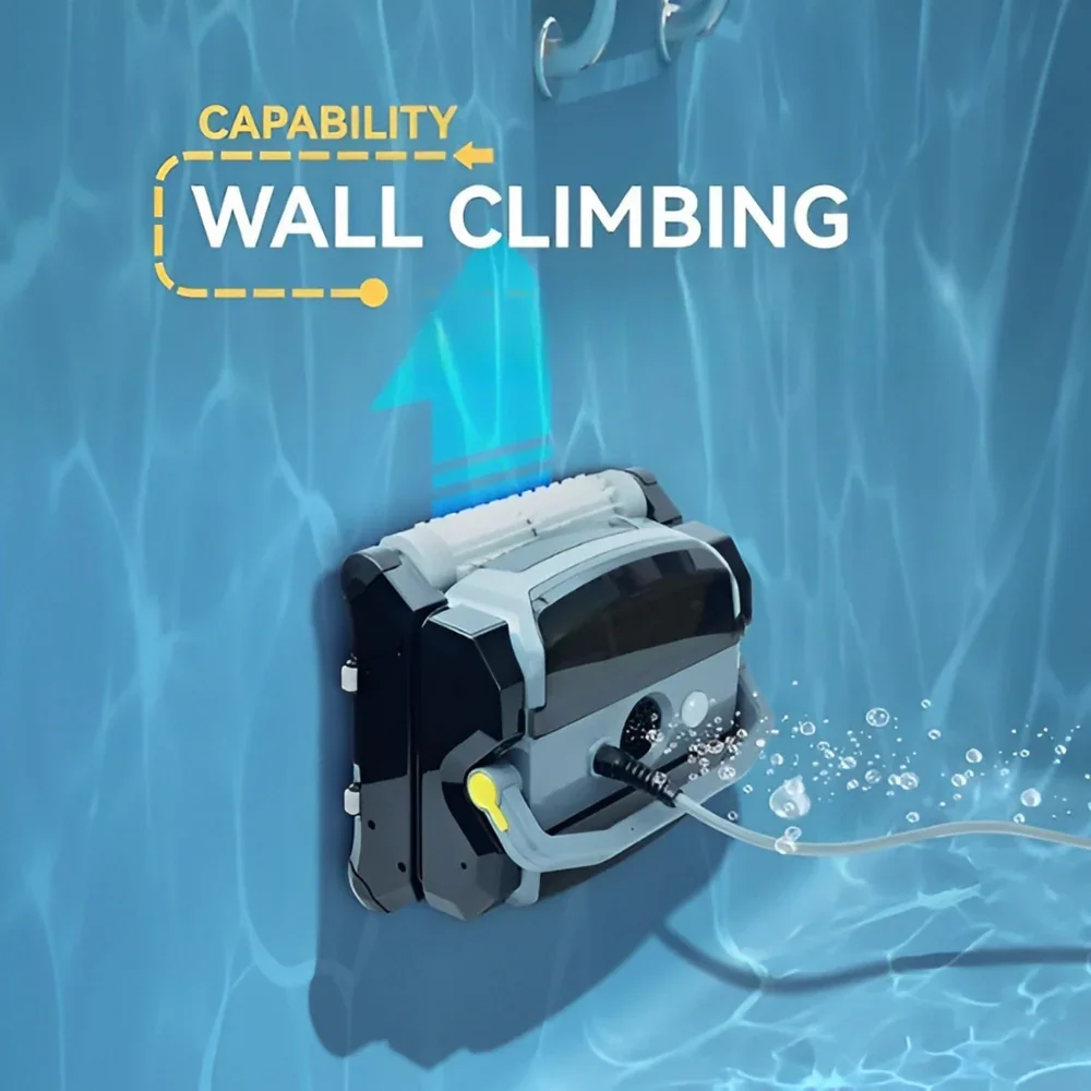 Ultra-Strong Suction Pool Cleaner Cordless Intelligent Robotic for Efficient Pool Cleaning