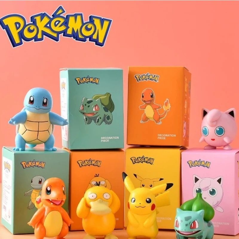 

В наличии: Коллекционные фигурки Покемонов в закрытых коробках, модель Пикачу, милая аниме-фигурка, коллекционная кукла, игрушка, украшение для рабочего стола, подарок для фанатов