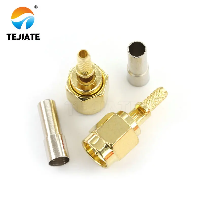 Conector coaxial RF de alta calidad, junta de compresión, rosca interna, agujero de pin, piezas/KY/SMA-J/3/5/7 SMA, 1 JW-1.5