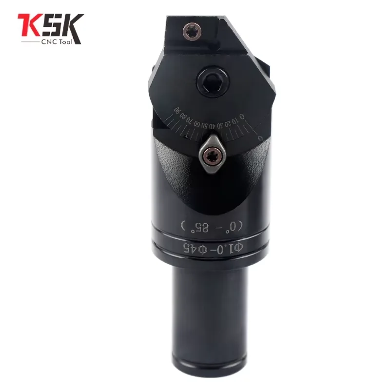 

Adjustable universal chamfer cutter straight shank C20 C25 multifunctional milling cutter ADNT1603 insert 0-85 degrees chamfer