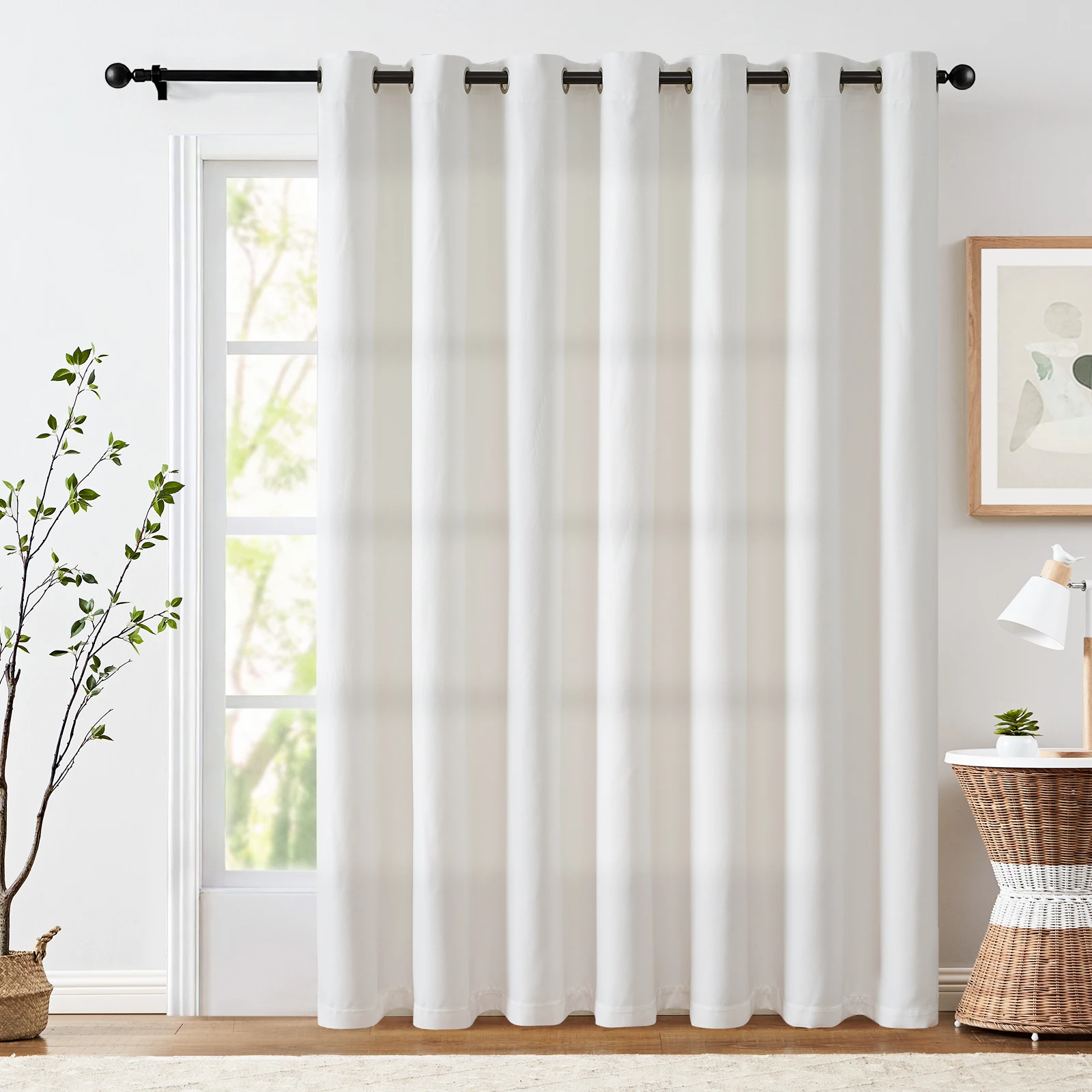 

JINCHAN 1 Panel Blackout Curtains Room Darkening Curtains Solid Window Curtain Panels Drapery Grommet Top