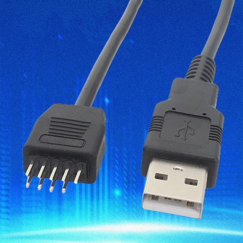 Usb Male To Mainboard Usb 9Pin Data Cable, Usb To Mainboard Usb 9Pins Connector 20cm 7.87in