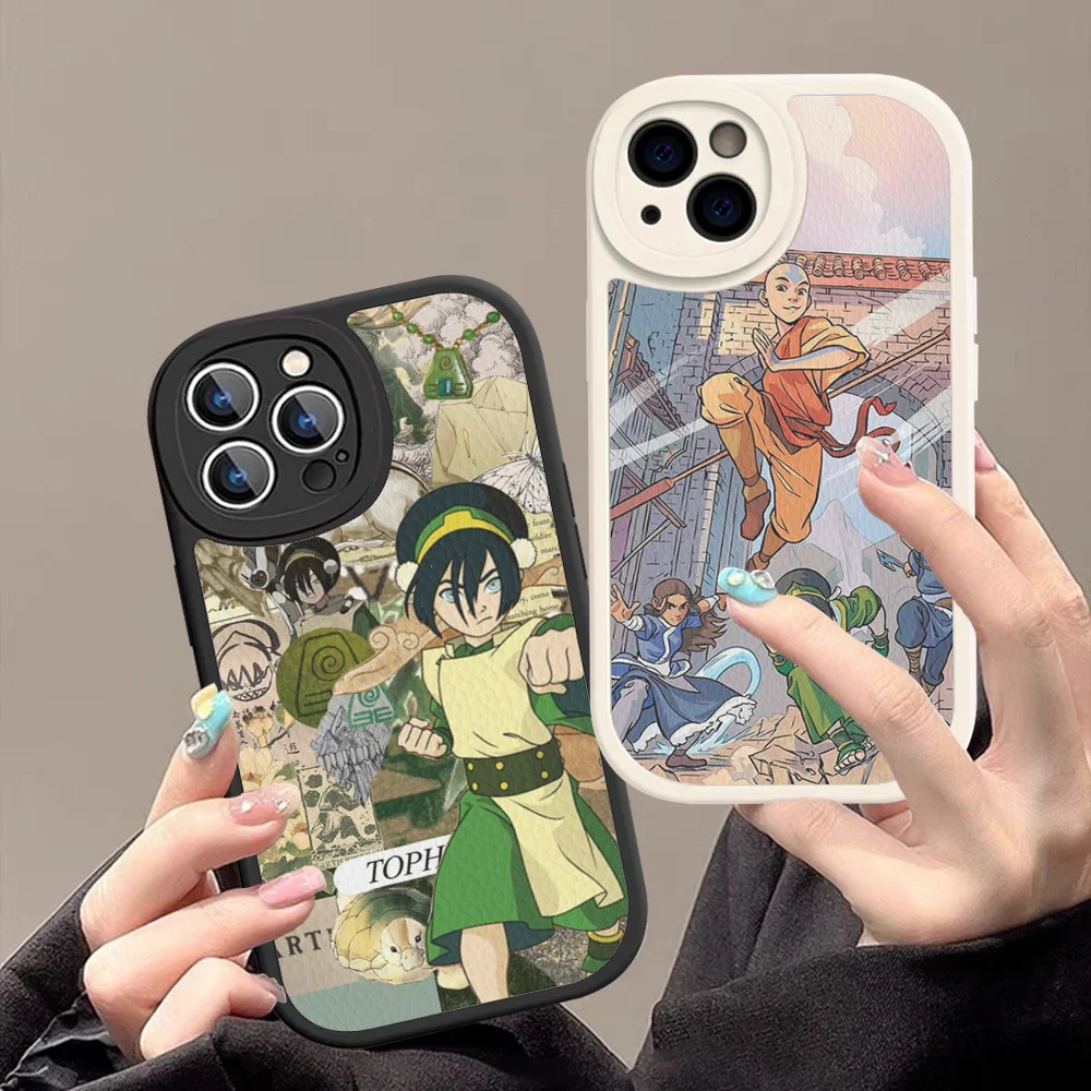 Anime A-avatar Airbenders Phone Case Hard Leather For IPhone 16 15 14 13 12 Mini 11 14 Pro Max Xs X Xr 7 8 Plus Fundas