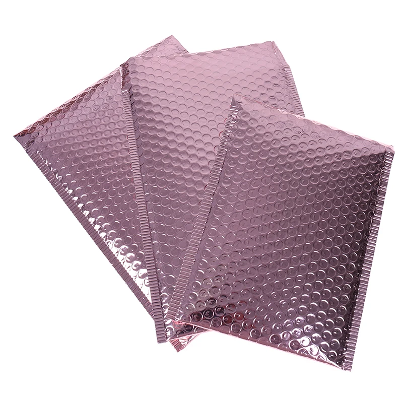 10 Rose Gold METALLIC Bubble Mailers Envelopes Gift Self-Sealing Envelopes