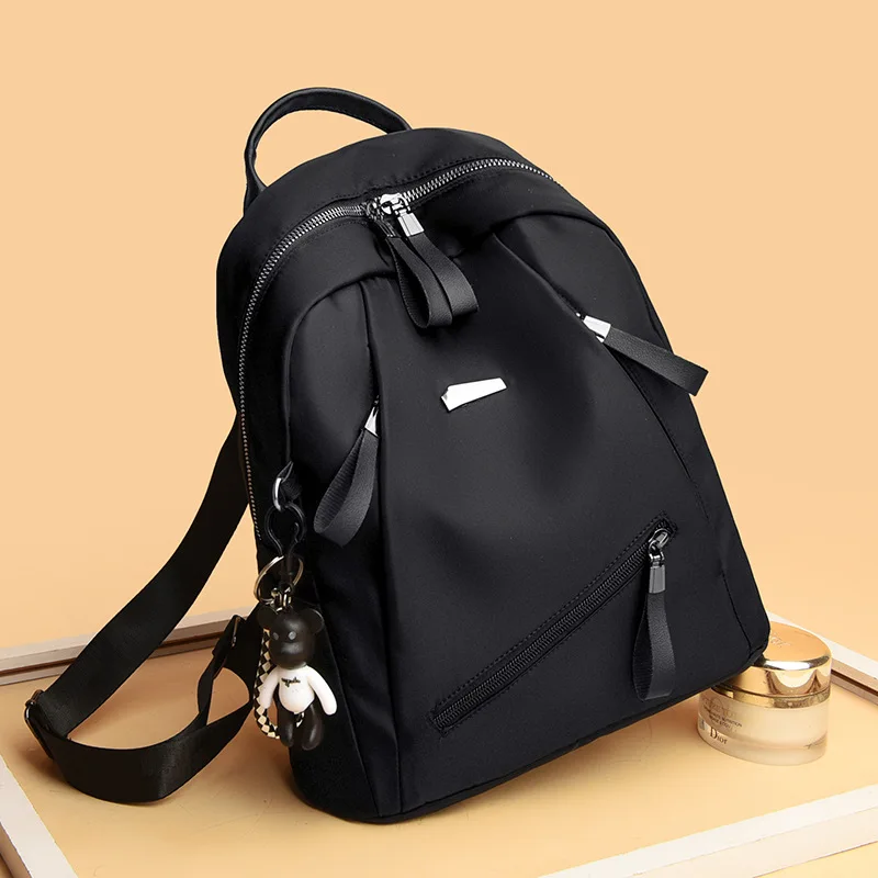 Women's Large Capacity Backpack Popular Waterproof Women's Bag 2023 Trendy Solid Color Fashion Casual Laptop Backpack