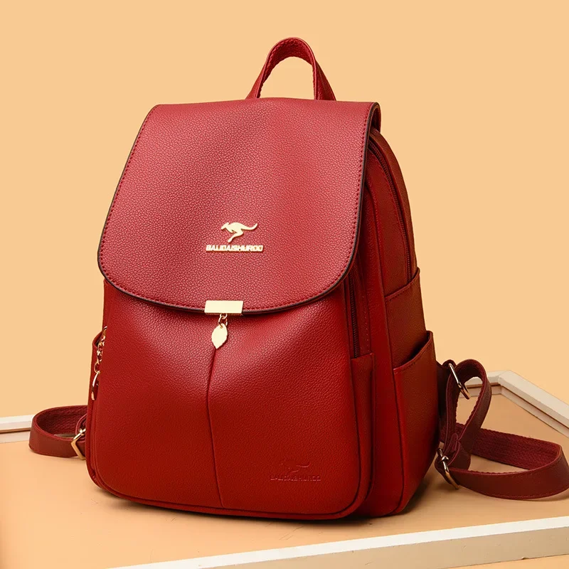 2024 Women\'s Backpack New Single Shoulder Bag Simple College Student Backpack Trendy Travel Handbag One Piece Replacement