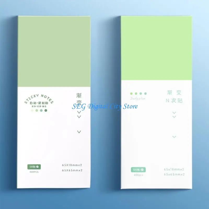 

U75B Notepads Classroom Essential Set Removable Adhesive Paper Pocket Sized Container For Journaling Planning