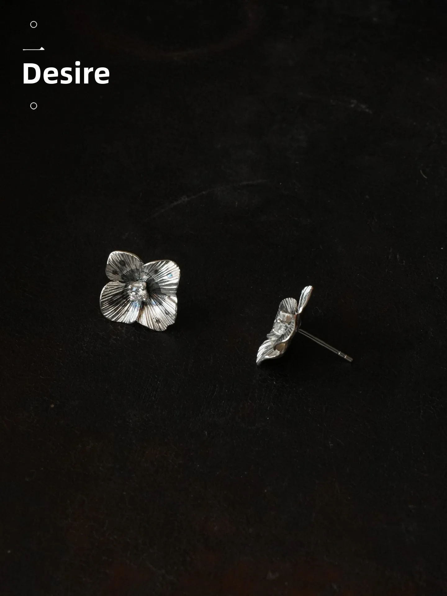 Handmade Pure Silver Flower Ear Cuff Women's Fashion Jewelry Ball Embroidery Earrings Durable Cleanliness Cubic Zirconia - view 2